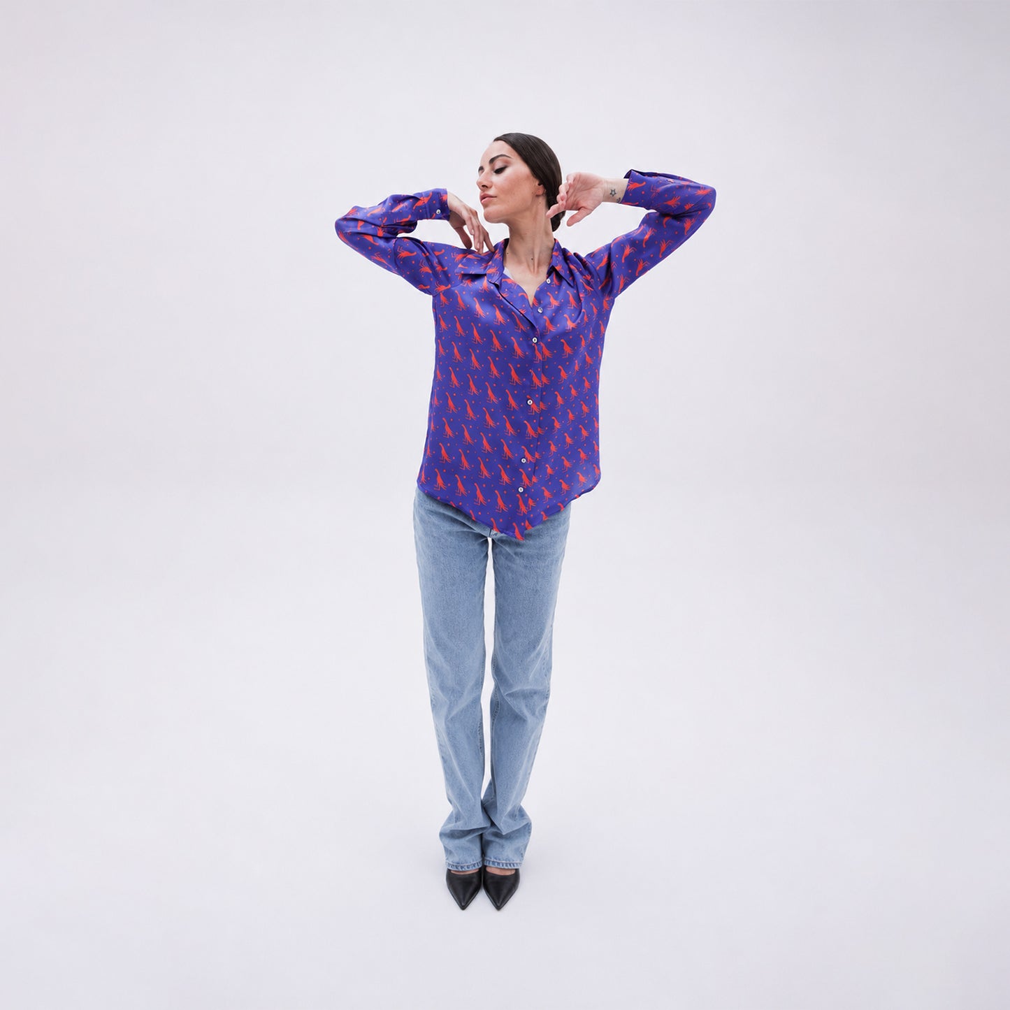 Fiery Pheasant Silk Shirt