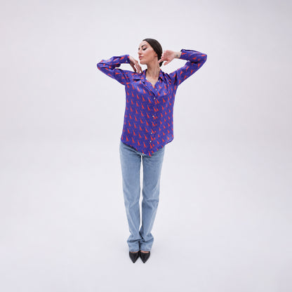 Fiery Pheasant Silk Shirt