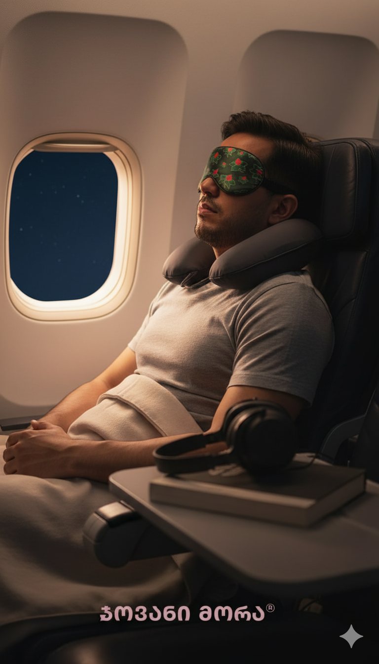 ძილის ნიღბები - ნატურალური აბრეშუმი - Lega Magnolia - მწვანე