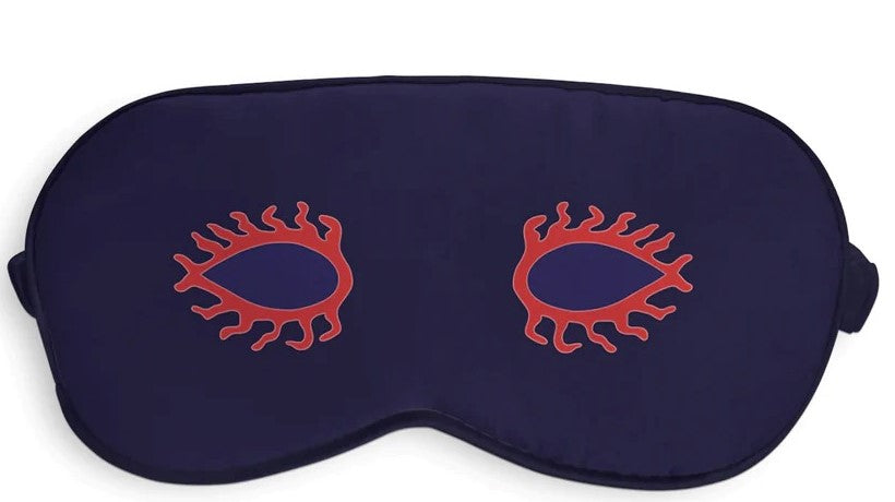 ძილის ნიღბები - ნატურალური აბრეშუმი - მზის თვალი - იასამნისფერი