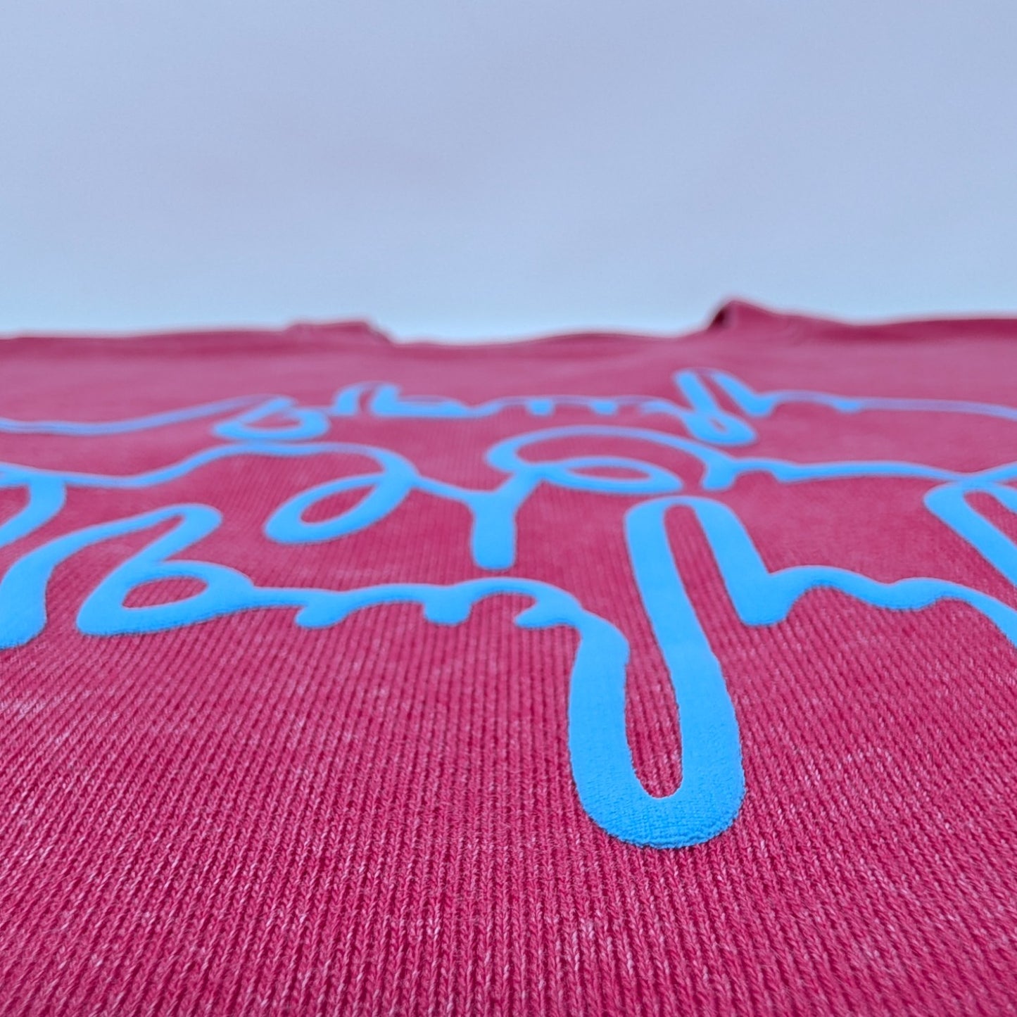 სვიტერი - 100% მჟავაში გარეცხილი ბამბა - იცხოვრე შენი ცხოვრებით - ვარდისფერი - ცისფერი - m² x Giovanni Morra