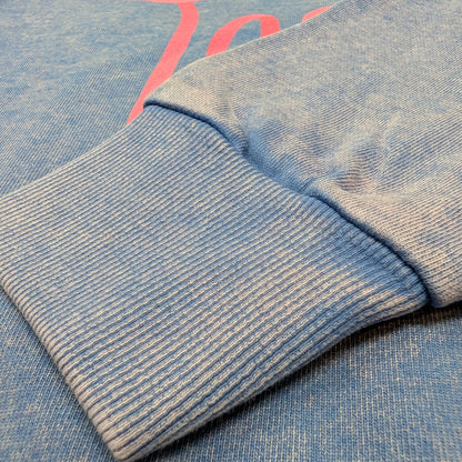 სვიტერი - 100% მჟავათი გარეცხილი ბამბა - იცხოვრე საკუთარი ცხოვრებით - ლურჯი - წითელი - m² x ჯოვანი მორა