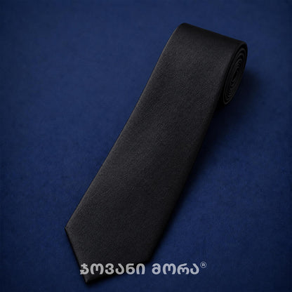 ჰალსტუხი – შავი რაინდი – აბრეშუმი – შავი