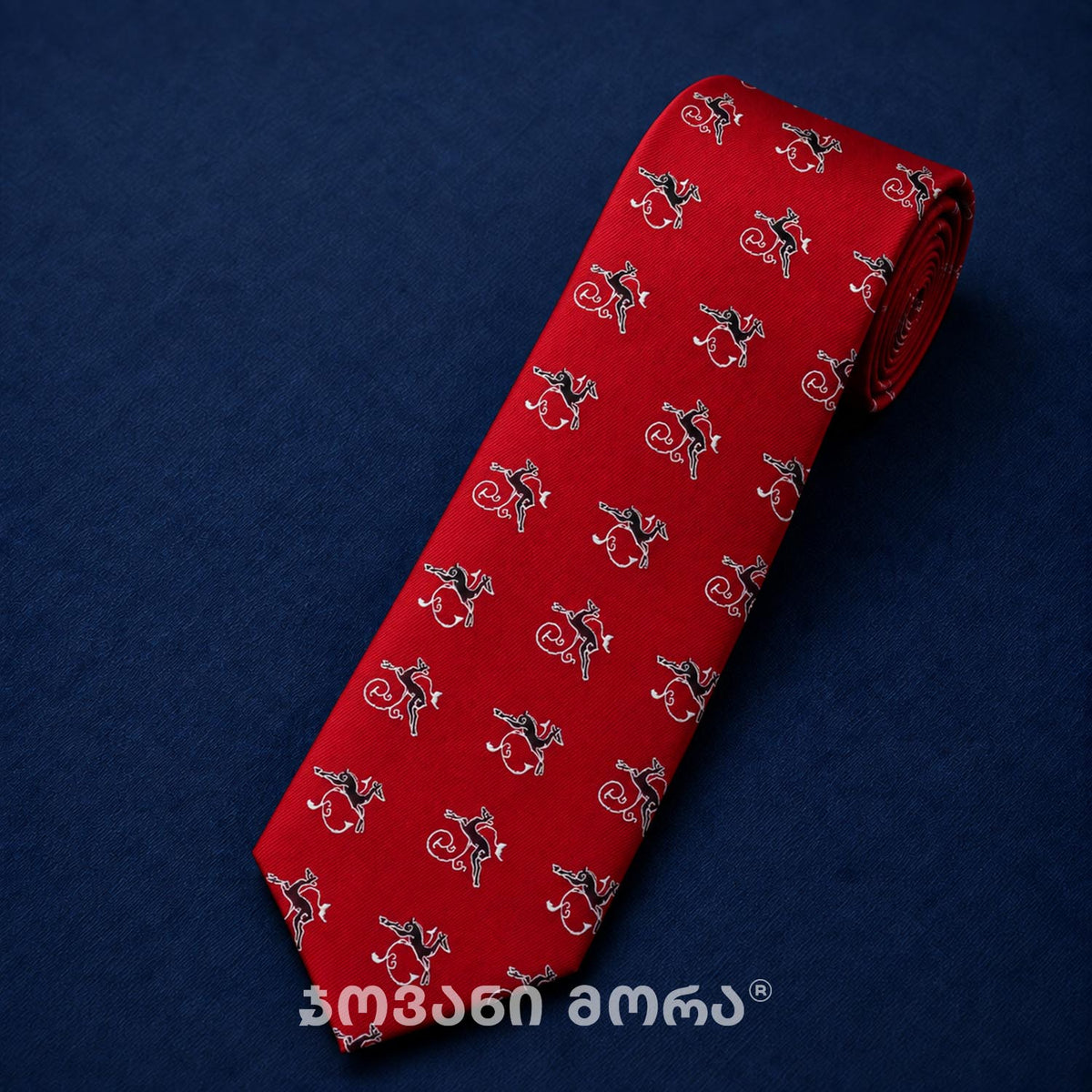 Ties - Deer’s Leap - Natural Silk - Red