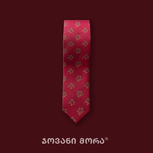 Ties - Deer’s Leap - Natural Silk - Red