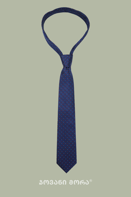 Ties - Natural Silk - Borjgali - Dark Blue
