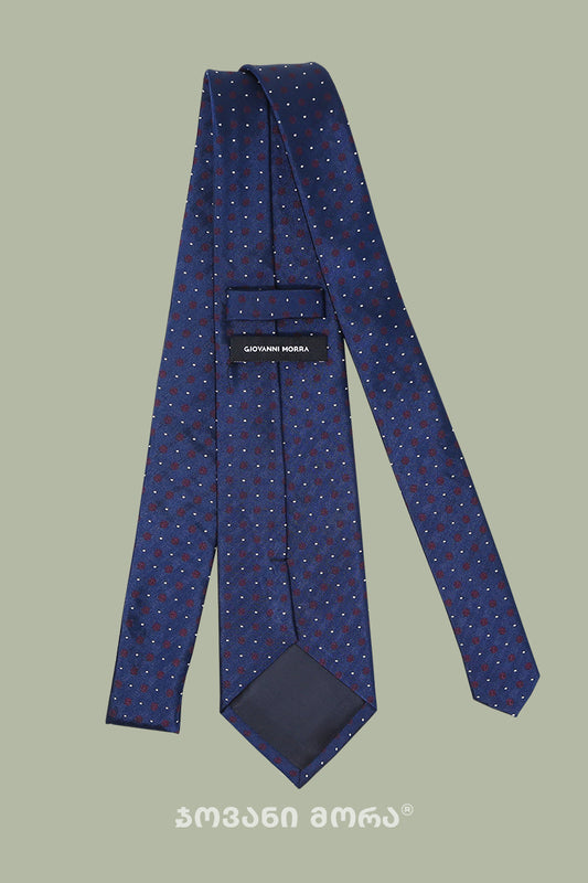 Ties - Natural Silk - Borjgali - Dark Blue