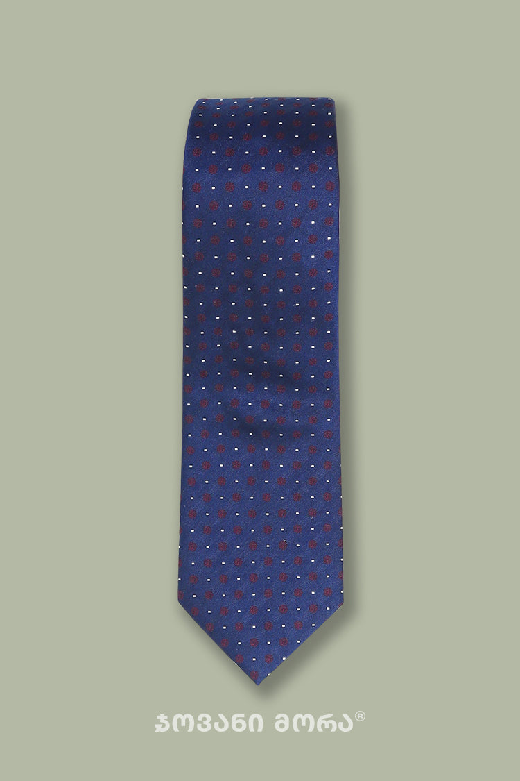 Ties - Natural Silk - Borjgali - Dark Blue