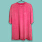 T-Shirts - Textured Cotton - Georgian Logo - Pink - White