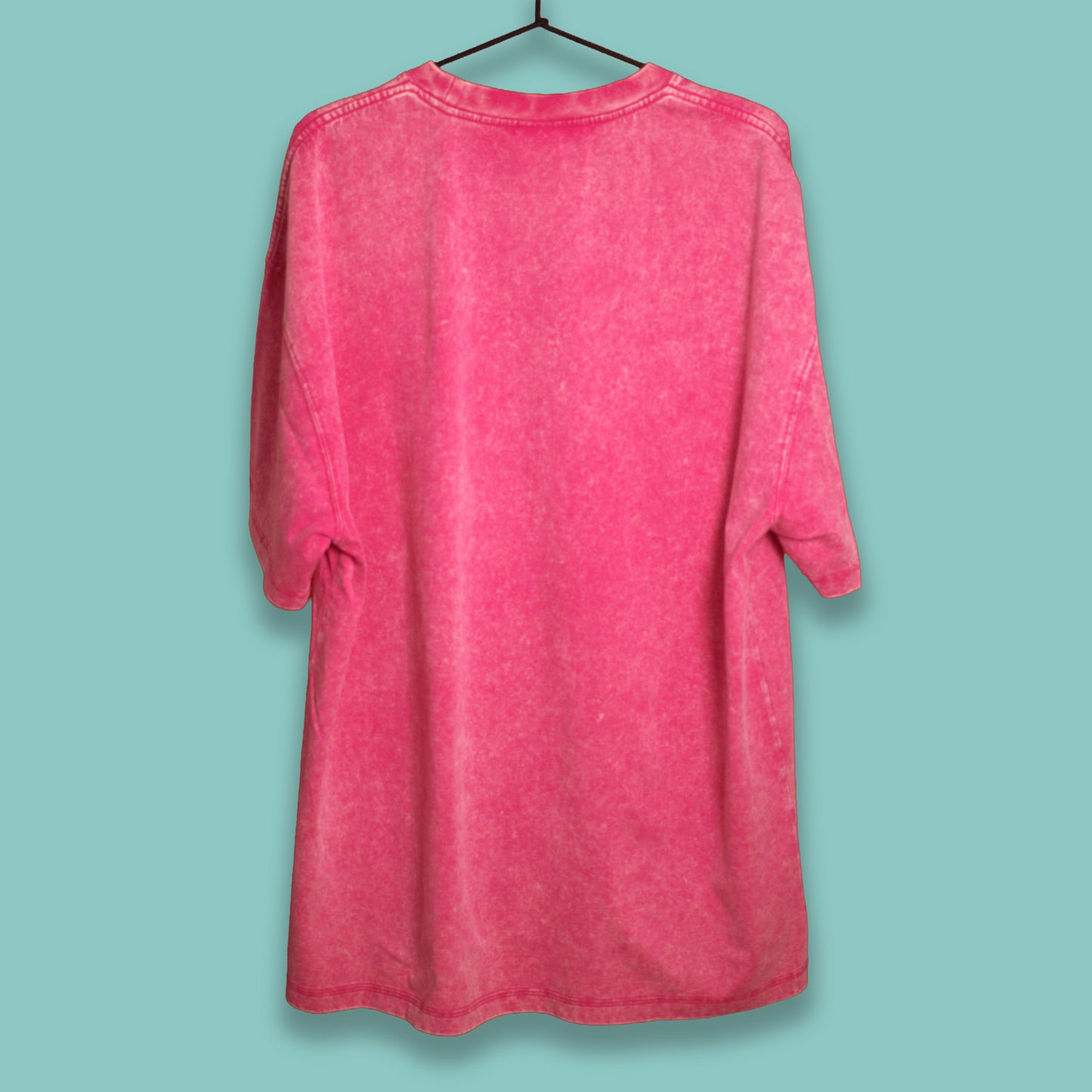 T-Shirts - Textured Cotton - Georgian Logo - Pink - White