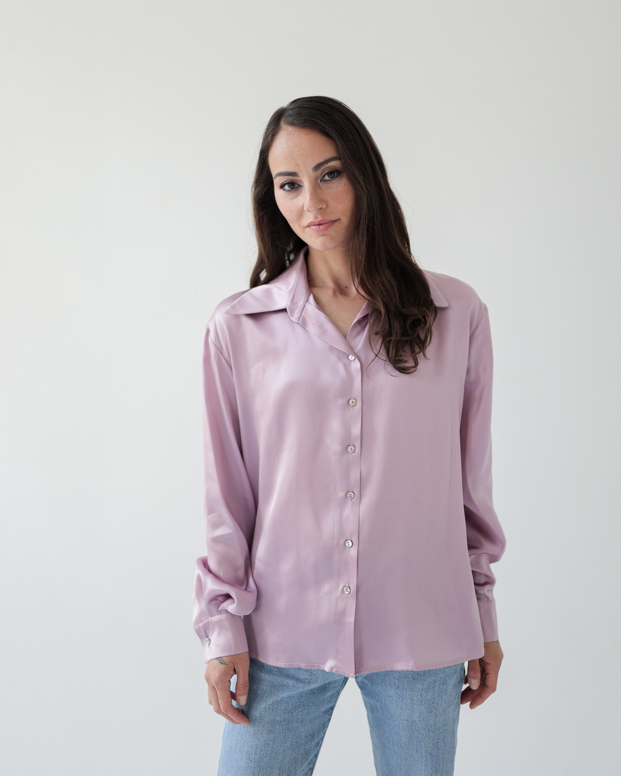 Silk Shirt (Pink)