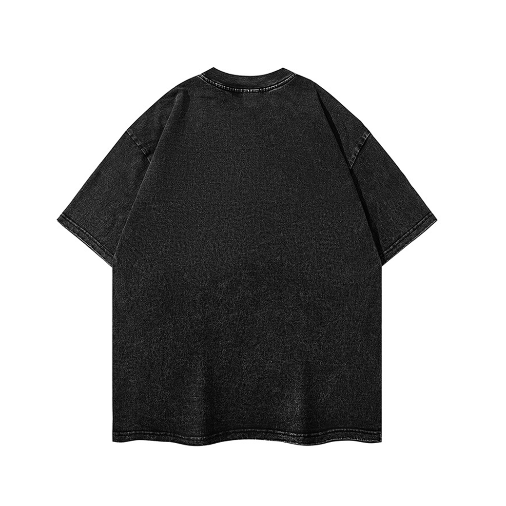 T-shirt (Black), Acid Washed