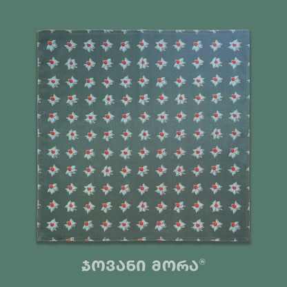 საგულე - ნატურალური აბრეშუმი - ლეგა მაგნოლია - მწვანე