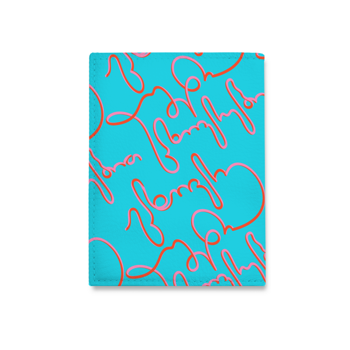 "Walk of life" Passport Cover (Turquoise)