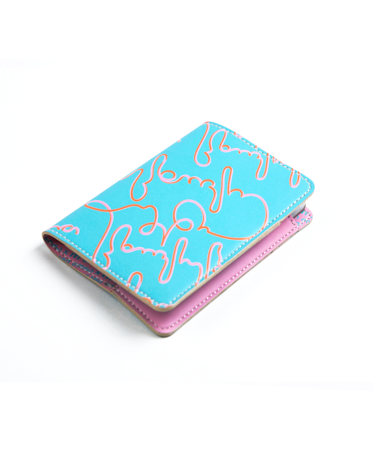 "Walk of life" Passport Cover (Turquoise)