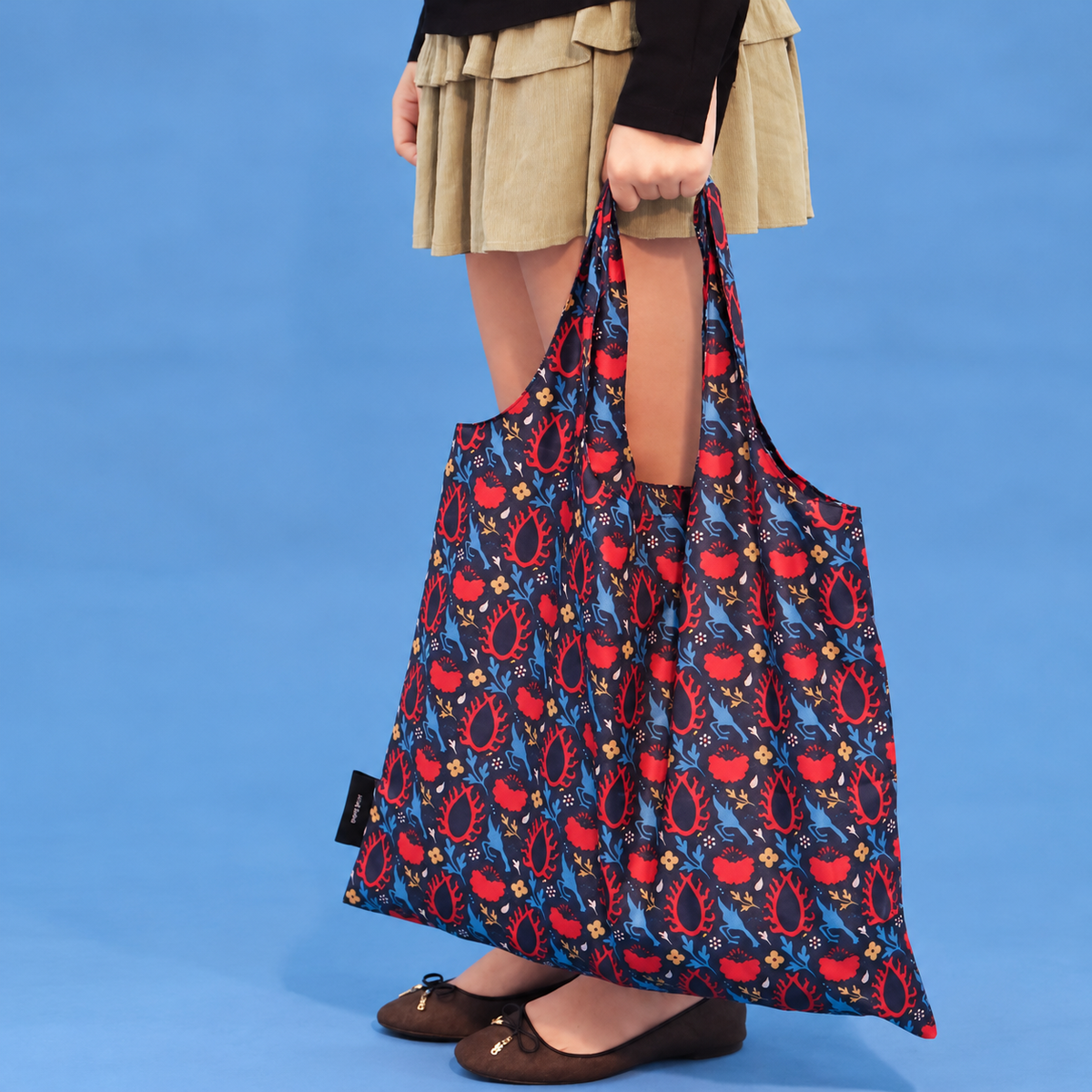 Foldable Tote Bag – Eye of the Sun – Polyester – Blue