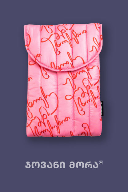 Laptop Sleeves - Polyester - Live Your Own Life - Pink