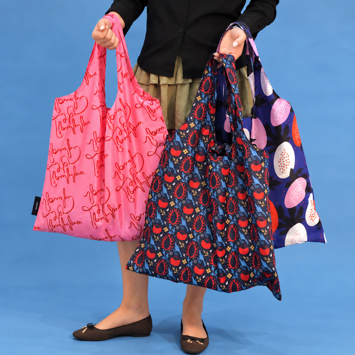 Foldable Tote Bag – Eye of the Sun – Polyester – Blue