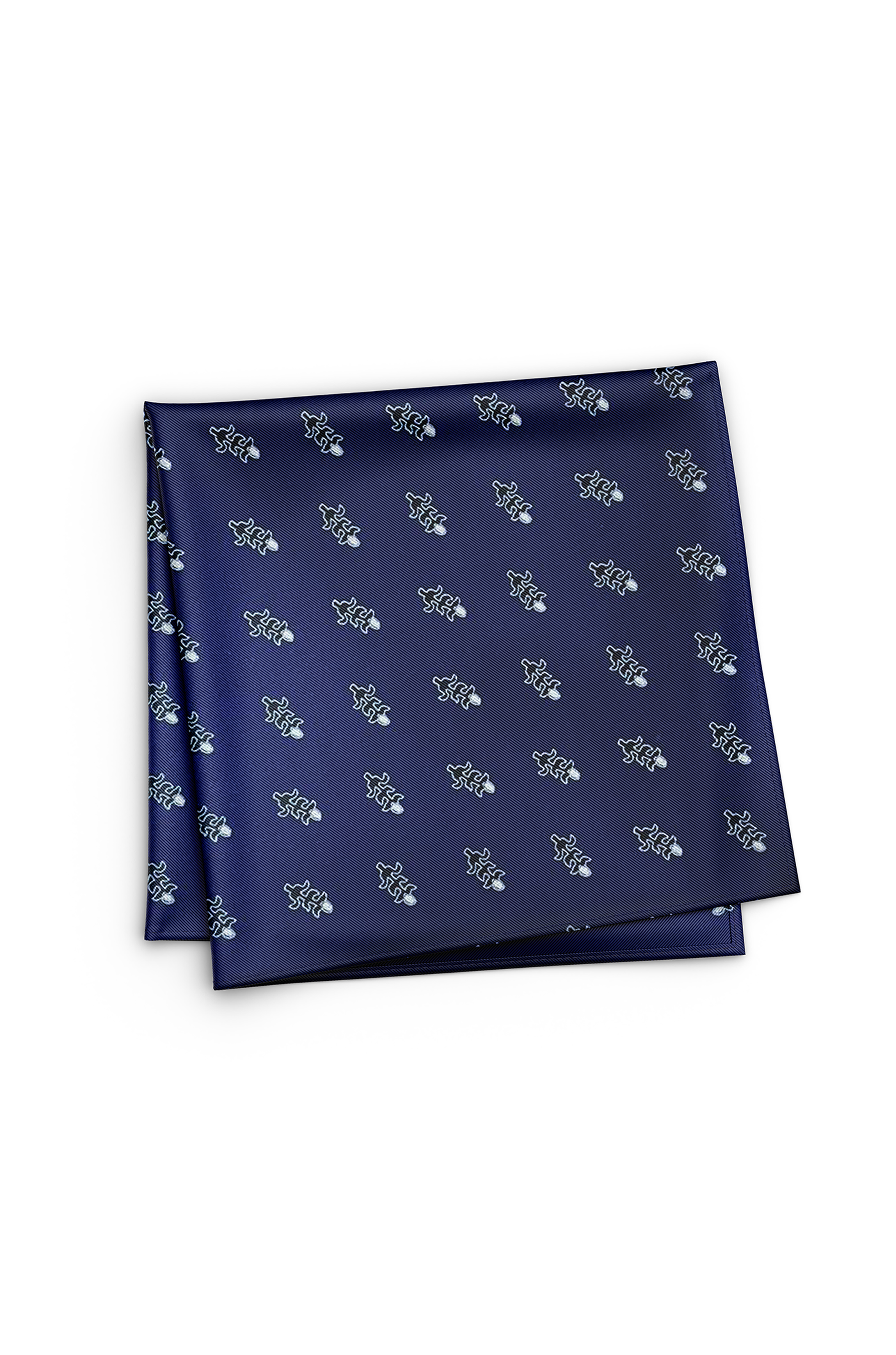 Tolige Silk Pocket Square (Navy Blue)