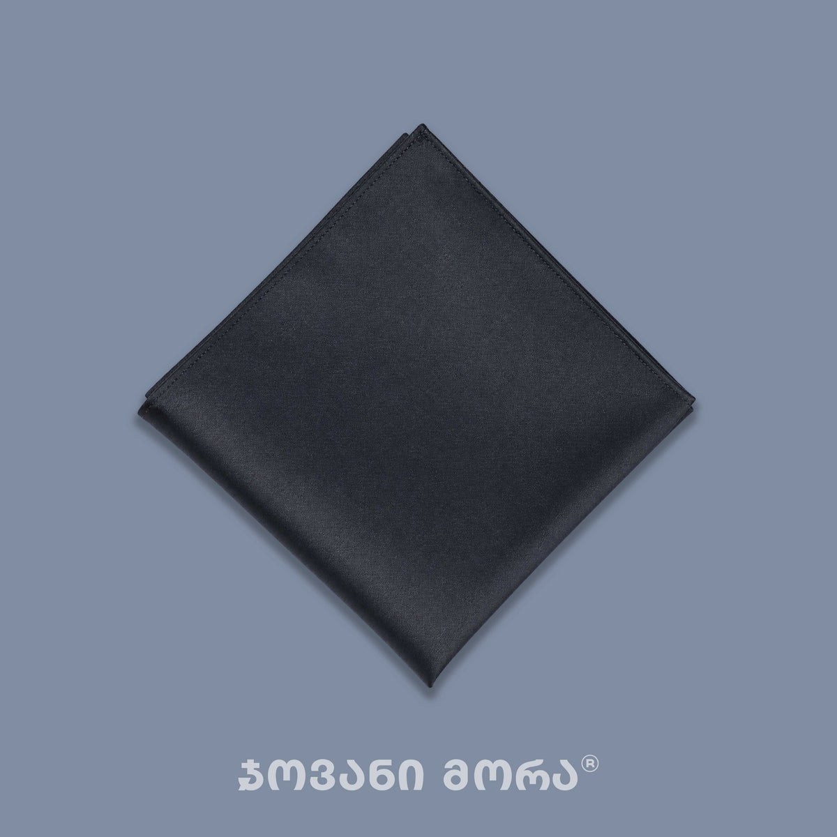 Pocket Square – Dark Knight – Silk – Black