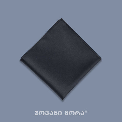 Pocket Square – Dark Knight – Silk – Black