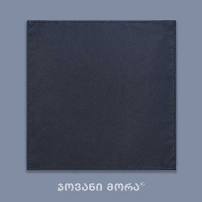 Pocket Square – Dark Knight – Silk – Black