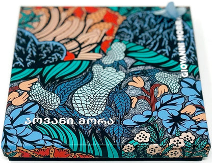 Scarves - Natural Silk - Angels - Sky Blue