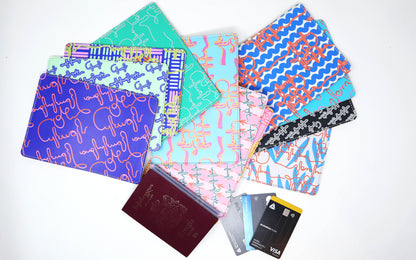 Passport Holders - Vegan Leather - Live Your Own Life - Pink-Yellow - Red